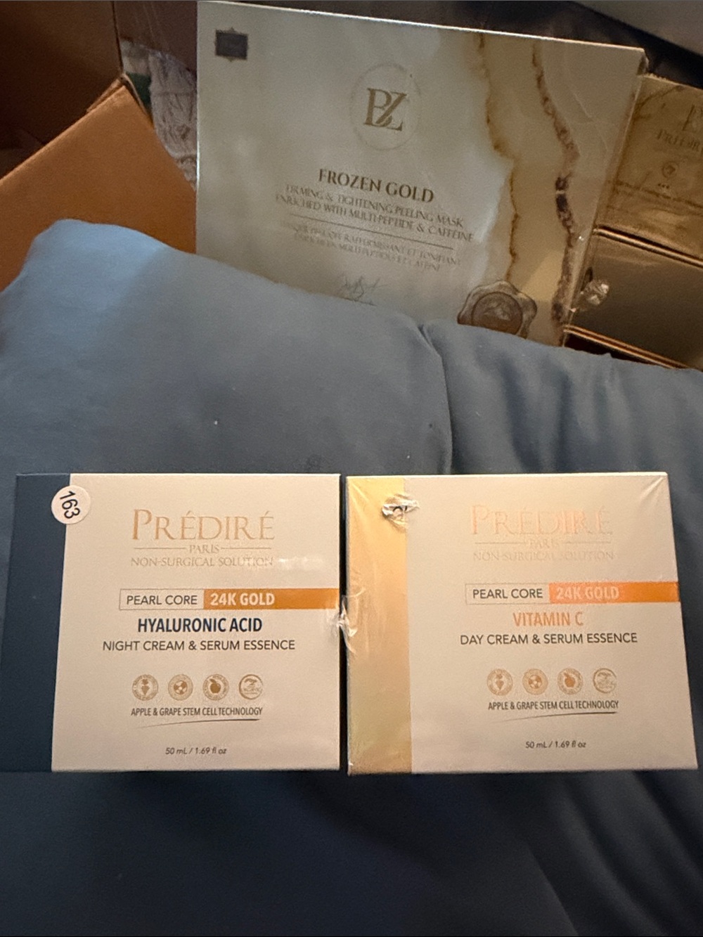 Predire 24K Gold Hyaluronic Acid Night Cream & Vitamin C Day Cream Set